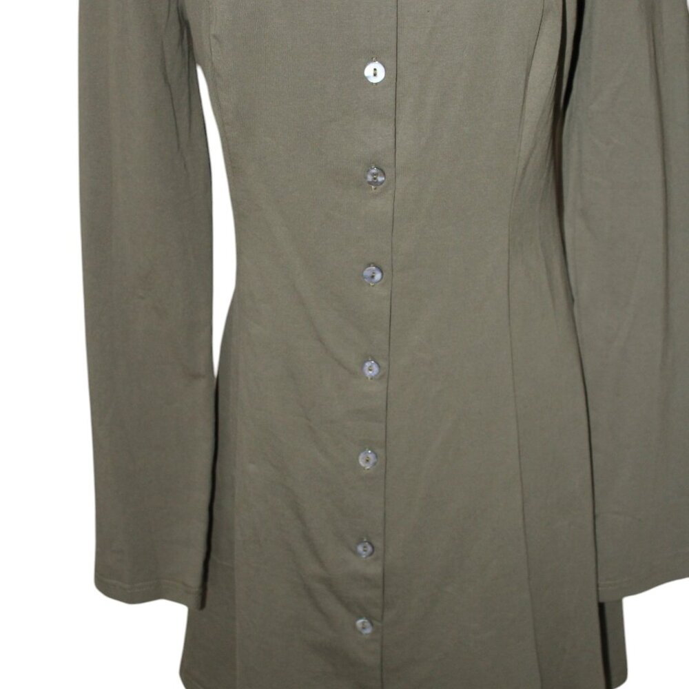 Rihoas Square Neck Mini Button Down Dress Size S Small NWT's Vintage Style - Picture 4 of 11